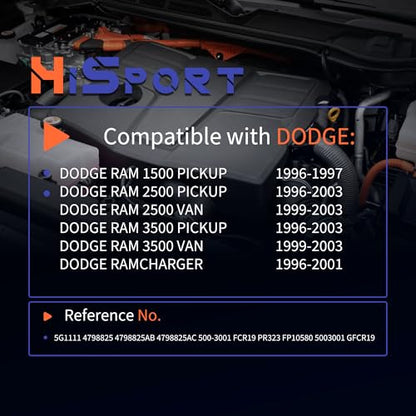 HiSport PR323 Fuel Pressure Regulator Dodge Ram 1500 2500 - size: HSFPR323