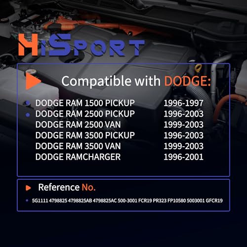 HiSport PR323 Fuel Pressure Regulator Dodge Ram 1500 2500 - size: HSFPR323
