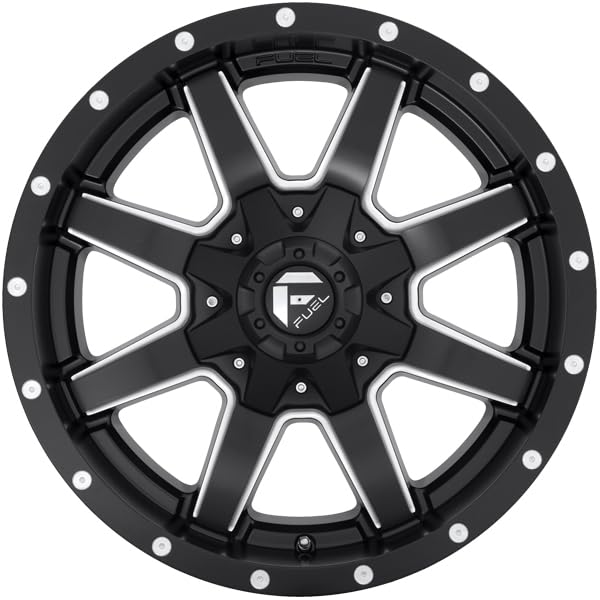 FUEL OFF-ROAD D538 MAVERICK 17X9, 6X135/5.5, 5.04, 1mm MATTE BLACK MILLED - D53817909850 - color: MATTE BLACK MILLED, size: 17X9, 6X135/5.5, 5.04, 1mm