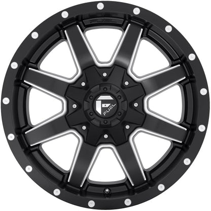 FUEL OFF-ROAD D538 MAVERICK 17X9, 6X135/5.5, 5.04, 1mm MATTE BLACK MILLED - D53817909850 - color: MATTE BLACK MILLED, size: 17X9, 6X135/5.5, 5.04, 1mm