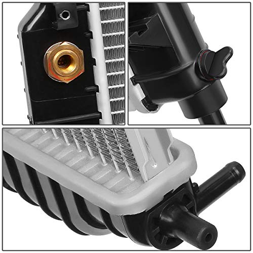 DNA Motoring OE Style 1-Row Radiator, 18” Aluminum Core Engine Coolant Assembly W/O TOC EOC, Compatible with 04-08 Chevy Aveo, Pontiac G3, Suzuki Swift, CU2774 42438331, OEM-RA-2774