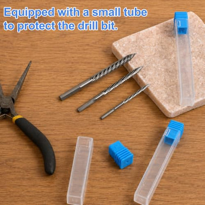 Tire Repair Tools, 3Pcs Tire Reamer Drill Bit Tungsten Steel Drill Bit
