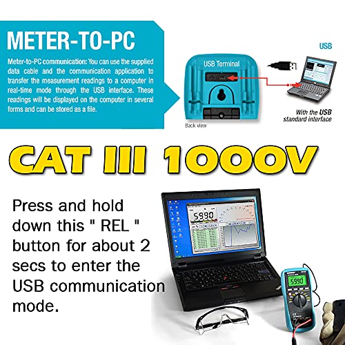 allsun EM133A Auto Multimeter AC/DC Volt Ohm Amp Tester Tool