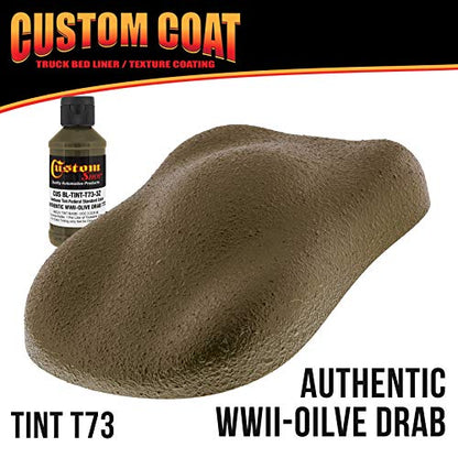 Custom Coat WWII Olive Drab Spray-On Urethane Truck Bed Liner Kit, 1 Gallon