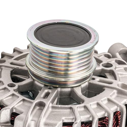 KAC Alternator Compatible With Audi for 2009-2017 Tiguan, CC 2008-2014 GTI 2012-2013 Jetta 2009-2016 Eos 2002-2009 A4 2008-2010 Jetta (Bosch Unit; 140 Amp) 11070N 12V CW 6-Groove Pulley - size: 11070N