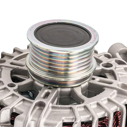 KAC Alternator Compatible With Audi for 2009-2017 Tiguan, CC 2008-2014 GTI 2012-2013 Jetta 2009-2016 Eos 2002-2009 A4 2008-2010 Jetta (Bosch Unit; 140 Amp) 11070N 12V CW 6-Groove Pulley - size: 11070N