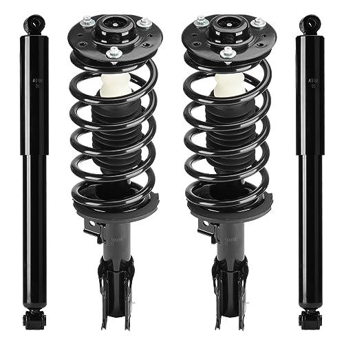 Front & Rear Strut Shock Assembly w/Coil Spring for Equinox 07-17, Chevy Captiva Sport 12-13, GMC Terrain 10-17, Pontiac Torrent/Suzuki XL-7 07-09, 172526 911258, Left & Right, 4PCS - size: Front & Rear Struts
