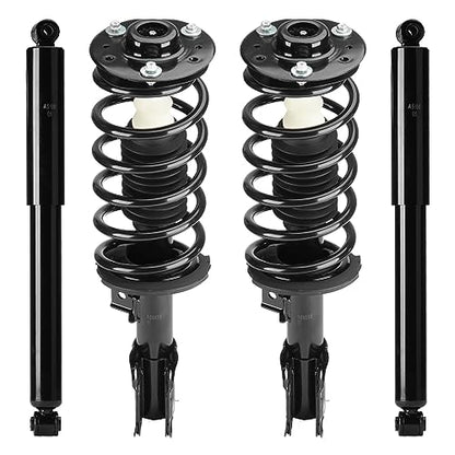 Front & Rear Strut Shock Assembly w/Coil Spring for Equinox 07-17, Chevy Captiva Sport 12-13, GMC Terrain 10-17, Pontiac Torrent/Suzuki XL-7 07-09, 172526 911258, Left & Right, 4PCS - size: Front & Rear Struts