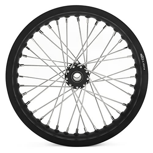 TOFR 14"x2.15" CNC Front Wheel Rim Hub for Surron Sur-Ron Light Bee X LBX - color: Black, size: 14" Front