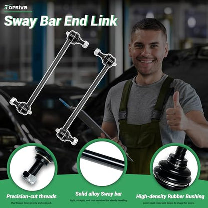 ‎‎K750124 2PCS Front Stabilizer Sway Bar End Links Fit for Acura 2006 2007 2008 2009 2010 2011 2012 2013 MDX, 2010-2013 ZDX, Compatible With Honda 2006 2007 2008 2009 2010 2011-2014 2015 Pilot - size: K750124 X2