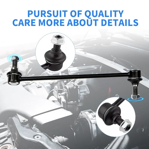 Sway Bar Link Front, Automotive Replacement Sway Bar Link Kits Compatible with Saturn Vue, Chevy Captiva Equinox, Suzuki, Pontiac Torrent, GMC Stabilizer Sway Bar Links Left & Right - size: K750188 & K750189