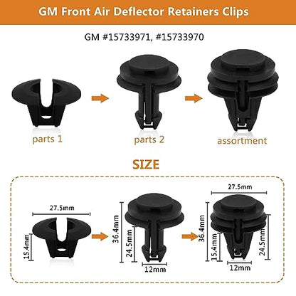 Car Clips Bumper Clips Shield Retainer Clips Plastic Rivets 1050PCS Automotive Push Pins Assortment Xmas Tree Fasteners Kit Most Common Sizes Auto Body with Removers for Ford Honda Chrysler GM - size: 1050PCS