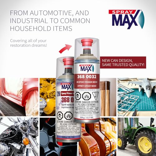 SprayMax 2K Epoxy Primer Beige | 2K Primer Automotive | Epoxy Spray Paint