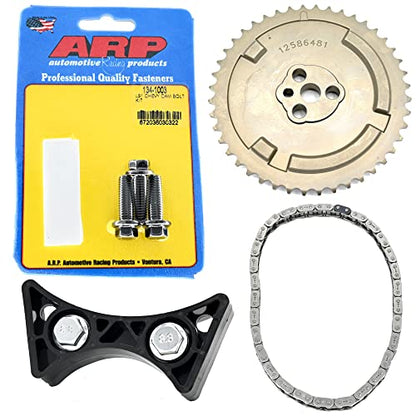 Michigan Motorsports 1-Bolt to 3-Bolt Cam Gear Conversion Kit with Timing Chain | Fits 4.8L 5.3L 5.7L 6.0L LS Engines | LS1 LS2 LS3 LS6 L99 LS4 LS9 LSA LQ4