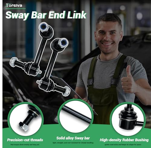 ‎‎K80824 &25 2PC Sway Bar End Links for Olds 04 Bravada, for Saab 05-09 9-7X, for Isuzu 04-08 Ascender, for Buick 04-07 Rainier, for Chevy 03-07 SSR Trailblazer EXT, for GMC 04-07 Envoy XL XUV - size: K80824 K80825