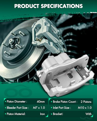 SCITOO Front Left Disc Brake Caliper Assembly with Bracket For Lexus - size: Front Driver[19-B2830]