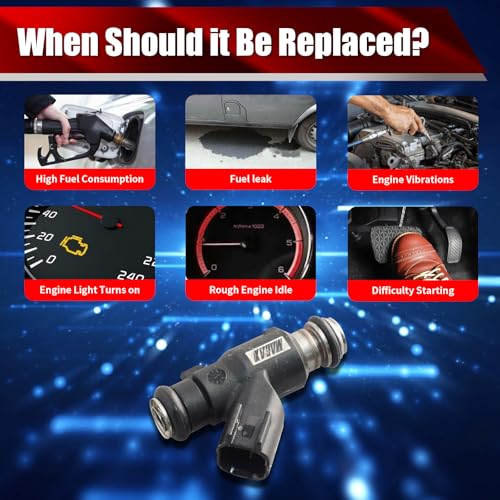 Set of 6 Fuel Injectors 35310-3C000 FJ837 Replacement - size: FJ837