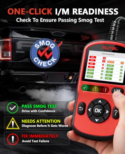 Autel OBD2 Scanner AutoLink AL549, Car Check Engine Code Reader with ABS, Car Battery Tester & Alternator Tester, Plug and Play, Upgrade Ver. of AL519 AL319 AL329 ML519 OBDII CAN Diagnostic Scan Tool - color: red
