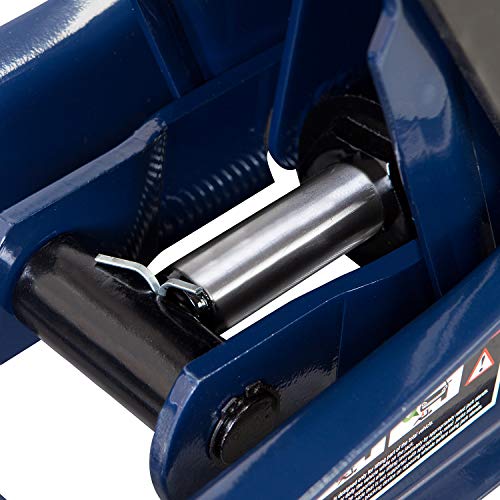 TCE ATZ830026XU-2 Ultra Low Profile Floor Jack: Heavy Duty Hydraulic Steel Service Jack with Dual Piston Quick Lift Pump and Detachable Handle, 6,000 LBS Capacity (3 Ton), Blue - size: 3 Ton