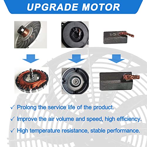 10" inch Electric Cooling Radiator Fan Assembly Reversible Push or Pull Universal Slim 12V Mounting Kit Black