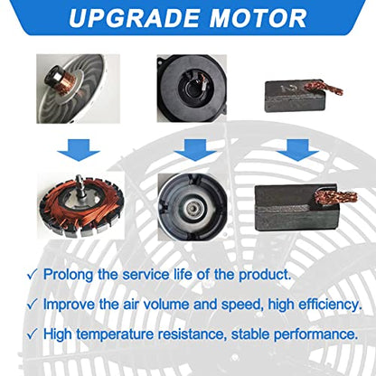9 Inch Universal High Performance Electric Radiator Cooling Fan 12V 80W with Fan Mounting Kit - style: 9" Curved