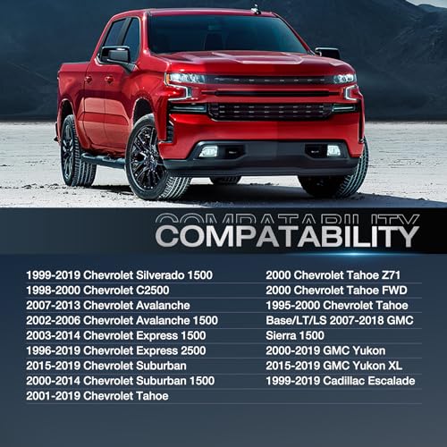 Nilight 6x5.5 Wheel Spacers for Chevy Silverado/GMC Sierra 1500, 4PCS - size: 1999-2019 Chevy Silverado-1.5inch