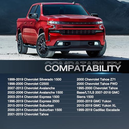 Nilight 6x5.5 Wheel Spacers for Chevy Silverado/GMC Sierra 1500, 4PCS - size: 1999-2019 Chevy Silverado-1.5inch