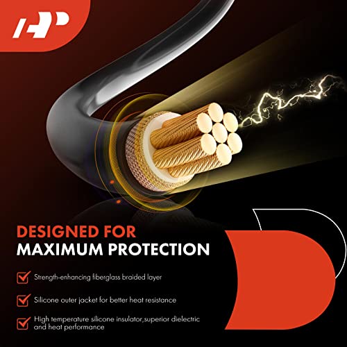 A-Premium 7MM Spark Plug Wires Set of 6 Compatible with Chevrolet & Buick