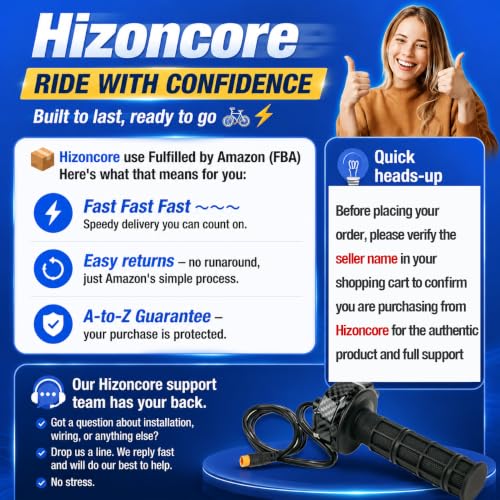 Full Twist Throttle for Macfox, Surron Throttle Grip for HappyRun Qlife - color: Charcoal