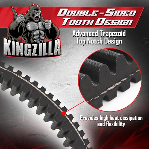 Kingzilla Drive Belt fits Yamaha Drive 2 QuieTech Golf Carts (2017-Present) Independent Rear Suspension, Will not fit Solid Axle Drive2 - Premium Heavy Duty Performance Clutch Drive Belt Severe Duty - color: Drive 2 Severe Duty