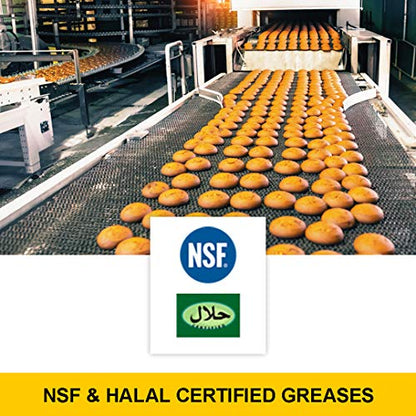 Food Grade | Gear Oil 220 | Industrial EP Gear Oil | Synthetic | NSF Registered AS H-1. Kosher and Halal Approved. Compare to: LUBRIPLATE | Petro-Canada | Made in USA (1 US QT)
