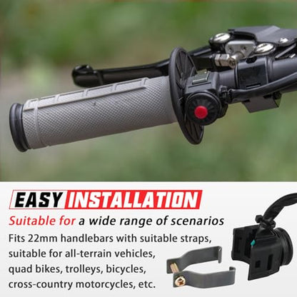 Universal Kill Switch for Motorcycle Dirt Bike minibike Start Stop Switch Horn Button Motorbike ATV Handlebar Light on Off Switch Scooter 7/8inch 22mm Pack of 2