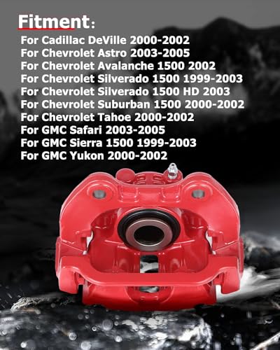 cciyu Rear Left & Right Brake Calipers w/Bracket 18-B4726 18-B4727 - size: Rear[18-B4726+18-B4727]