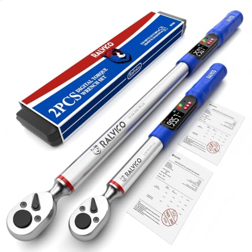 Digital Torque Wrench Set 1/2 & 3/8 Drive for Motorcycle Car Engine - size: 1/2" & 3/8"