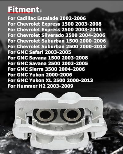 cciyu Front Right 18-B4728 Disc Brake Caliper With Bracket - size: Front Right[18-B4728]