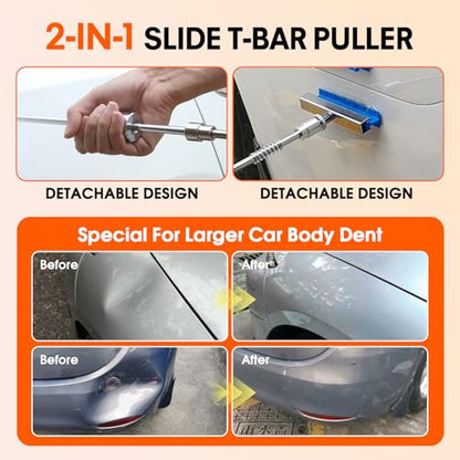 Car Dent Puller Kit - Car Dent Remover for Door Dings & Hail Damage - color: Black 02