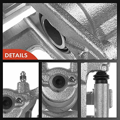 A-Premium Rear Right Passenger Disc Brake Caliper with Bracket