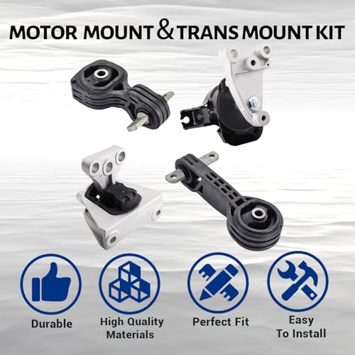 Engine Motor and Trans Mount Set of 4 Replaces # A4530 A4534 A4546 A4543 - size: 2006-2011 Civic 1.8L