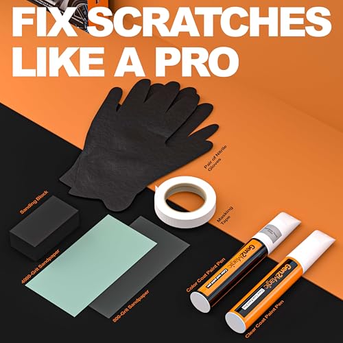 Olympic/Summit White Touch Up Paint Pen Kit Compatible with Chevy [Clear Coat Included], GAZ/WA8624 Color Match for Scratches, Rock Chips, Bumper Dings, Easy Scratch Repair & Rust Remover - color: Compatible with Chevy - Olympic/Summit White