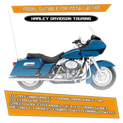 Kinglemc Crash Bar Engine Guard for Harley Davidson Touring(Chrome-B) - color: Chrome-B