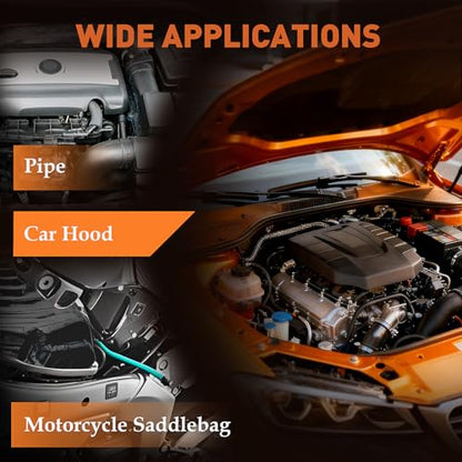 Adhesive Heat Shield Wrap for Automotive, 24 x 12 in, Brown - size: 12" x 24" x 0.02"