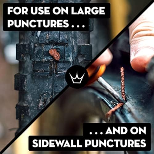 Peaty's Tubeless Bike Tyre Puncture Repair Plugger Kit - for MTB, Road & XC Bicycle Tyres - Unique Single-Sided Fork, for Rapid Puncture Repair to Fix Punctures Fast - 3X 3mm & 1.5mm Plugs - color: Bourbon