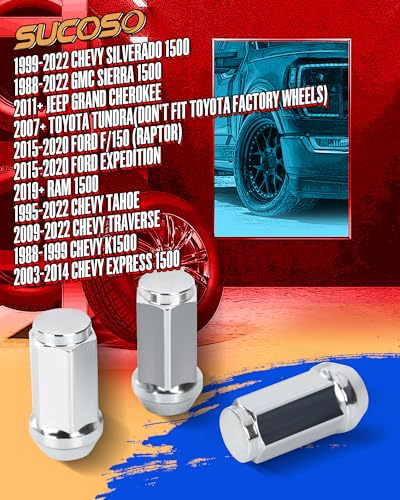 M14x1.5 Lug Nuts for Chevy Silverado Ford GMC Aftermarket Wheels