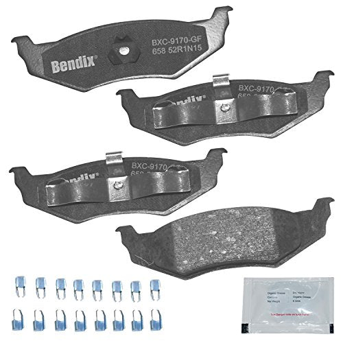 Bendix Priority1 CFC658 Ceramic Rear Brake Pads for Select Models Chrysler 300M, Concorde, Intrepid, LHS, New Yorker, PT Cruiser, Sebring, Dodge Neon, Eagle Vision - size: CFC658