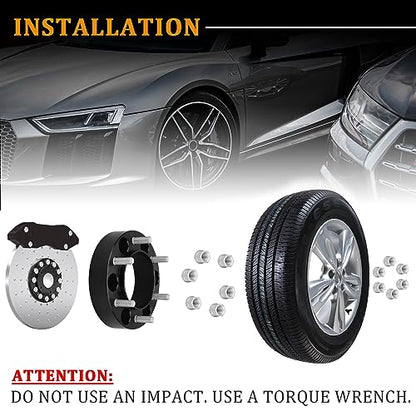 BRTEC 1.5inch Wheel Spacers 6x139.7mm 12x1.5 Studs - color: 1.5inch-4pcs