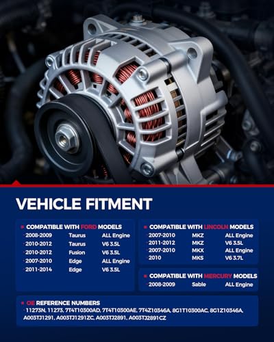 KAX 150Amp New Alternator Fit for Ford Fusion 2010 2011 2012 - size: 11273N