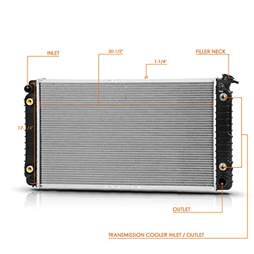 DPI-856 OE Factory Style Aluminum Core Radiator Compatible with 92-95 Buick Lesabre/91-96 Park Avenue - color: 92-95 Buick Lesabre/91-96 Park Avenue