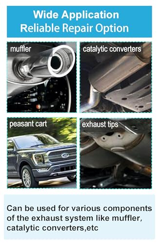 3.0 Inch Exhaust Clamps,DecoHongDi Lap Joint Exhaust Band Muffler Pipe Repair 304 Stainless Steel 2 Packs - size: 3.0 inches