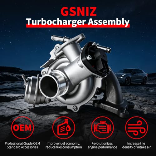 Turbo Charger Kit, Turbo Turbocharger Compatible with Ford Focus/EcoSport/Fiesta, Replace # 1761178, 1799836