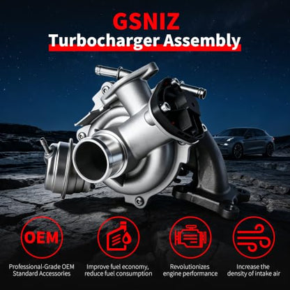 Turbo Charger Kit, Turbo Turbocharger Compatible with Ford Focus/EcoSport/Fiesta, Replace # 1761178, 1799836
